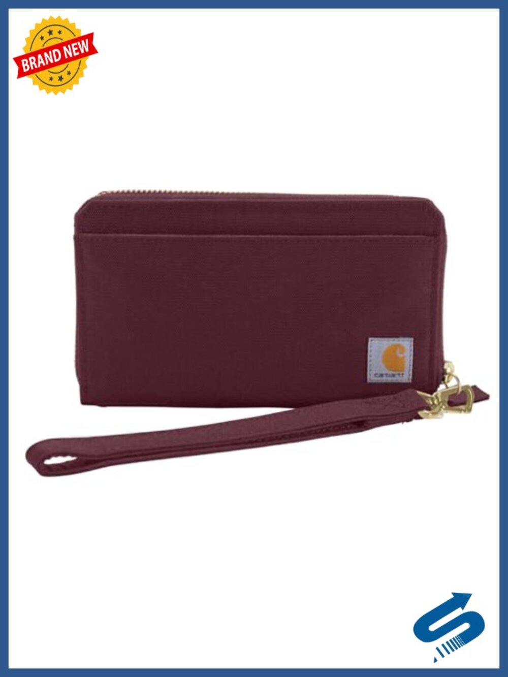 700D Nylon Duck Lay-Flat Clutch Wallet RFID Blocking with Coin Pouch